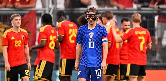 Modric duikt kleedkamer Belgen in: shirtwissel met onverwachte Duivel