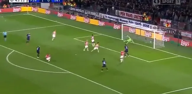 VIDEO: Nainggolan zet Inter met knappe goal op gelijke hoogte bij PSV