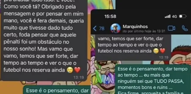 Neymar deelt privéchats met ploegmaats na uitschakeling