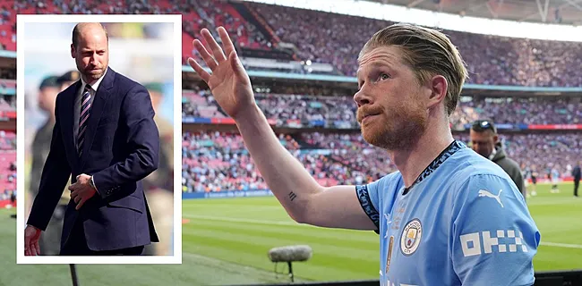 De Bruyne verklapt: 'Dit fluisterde prins William me toe'