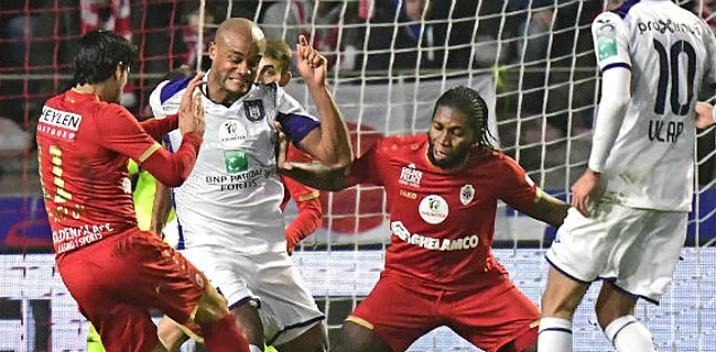 Antwerp en Anderlecht houden elkaar in evenwicht in povere topper