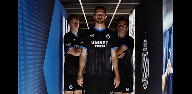 Club Brugge stelt nieuwe derde shirt fraai voor