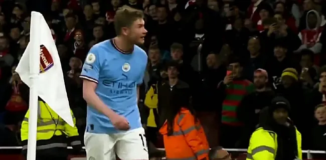 De Bruyne zet biergooiende Arsenal-fans heerlijk op hun plaats