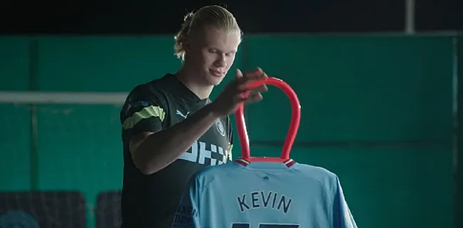 Haaland mist De Bruyne in hilarische reclamespot 🎥