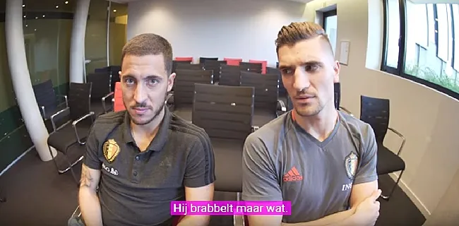 VIDEO: Hazard en Meunier in de problemen met hun nieuwe coach