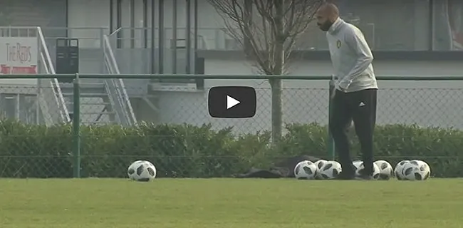 Heerlijk! Henry toont op training Rode Duivels dat hij het nog altijd kan