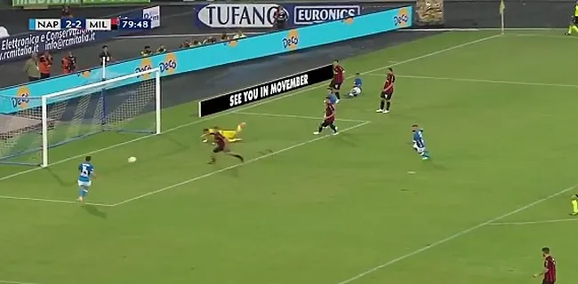 GOAL! Mertens bezegelt sensationele comeback Napoli tegen AC Milan
