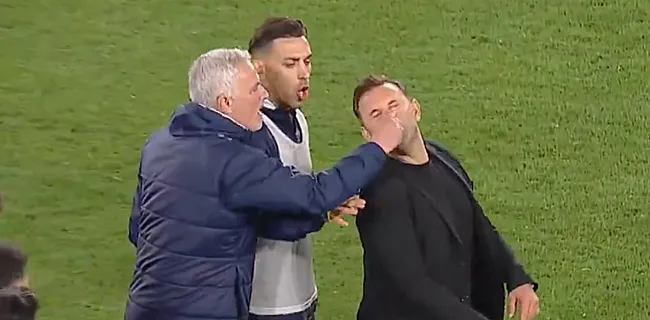 Ongezien! Mourinho slaat door en grijpt Gala-coach bij neus