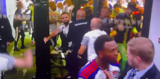 Lyon-Fenerbahçe eindigt in knokpartij, Openda deelt in klappen