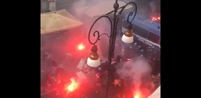 Duitse en Italiaanse hooligans maken Napels tot oorlogszone (🎥)