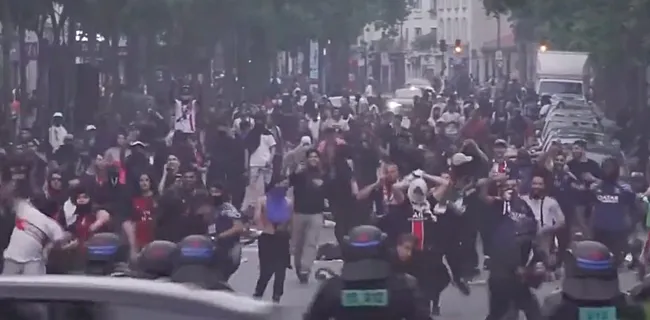 Geen feest in Parijs: PSG-fans zorgen voor absolute chaos