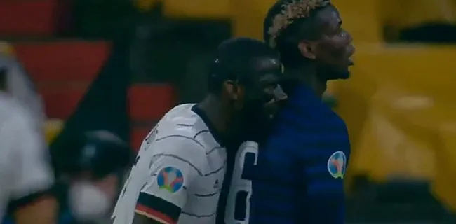 Pogba geeft bijzondere reactie op bijt-incident Rüdiger
