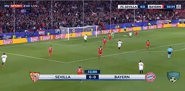 GOAL! Sevilla brengt nu ook Bayern in lastige papieren (VIDEO)