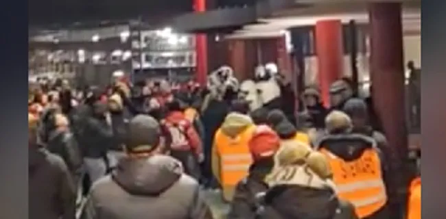 Hel breekt los op Sclessin: brute details supportersbestorming