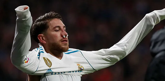 Zweet en tranen maar vooral bloed bij Sergio Ramos in Madrileense derby (VIDEO)