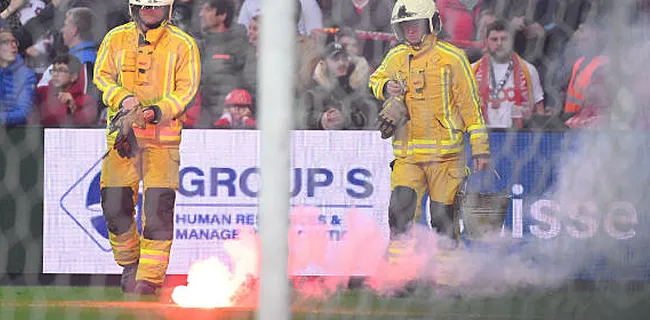 Ook Standard-Charleroi stilgelegd vanwege fans