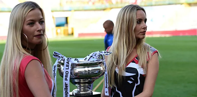 Blonde schone bij Supercup blijkt vriendin Standard-sterkhouder