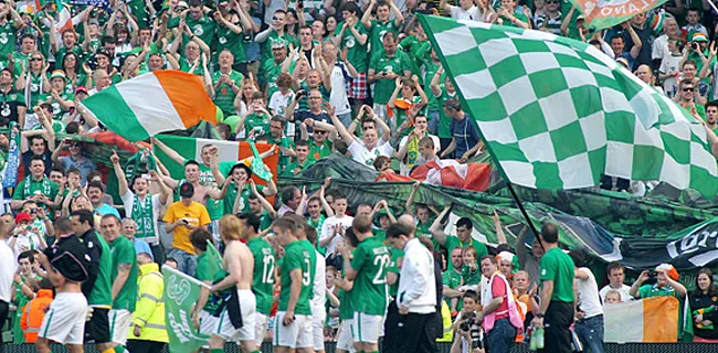 HAHA! Geweldig spandoek van Ieren over Zweden: 