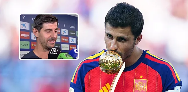 Courtois deelt prikje uit aan Rodri na transfersoap