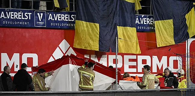 Grote zorgen bij STVV: fan valt van tribune